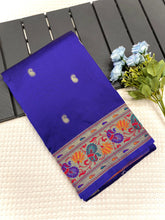 Paithani Silk Meenakari Designer Border Saree